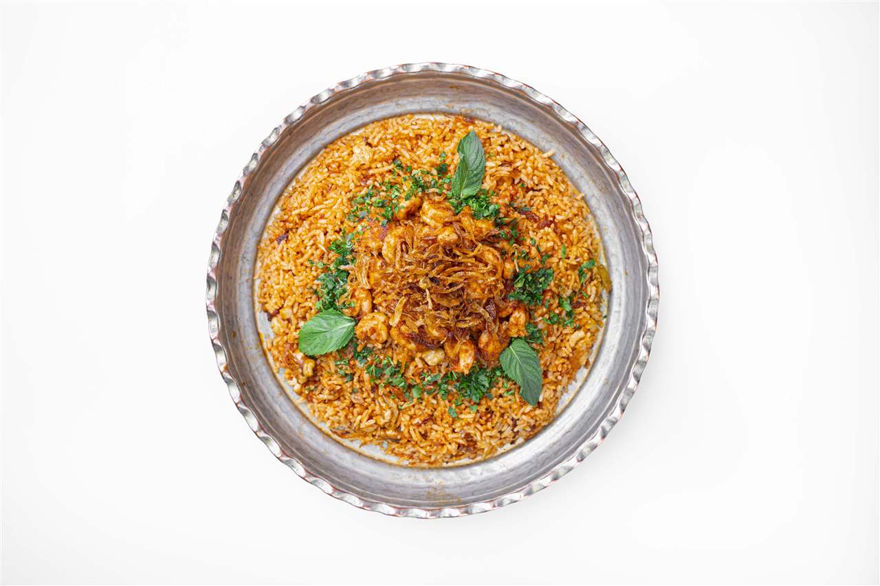 میگو پلو تند